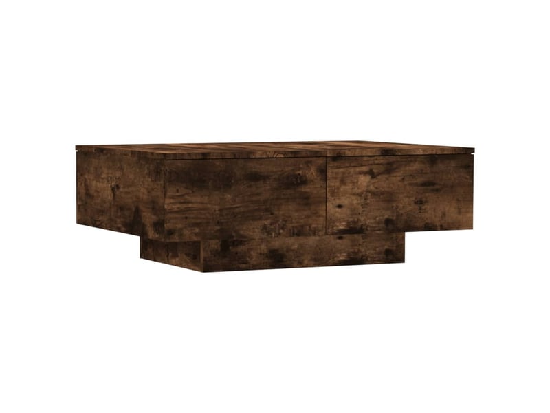  Table basse | table de salon chêne fumé 90x60x31 cm bois d'ingénierie  - Conforama A