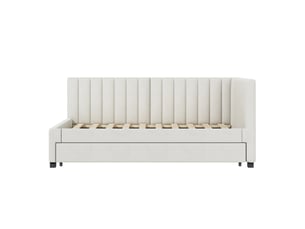 Lit banquette 90x200 cm <strong></strong>  <strong></strong> coloris beige
