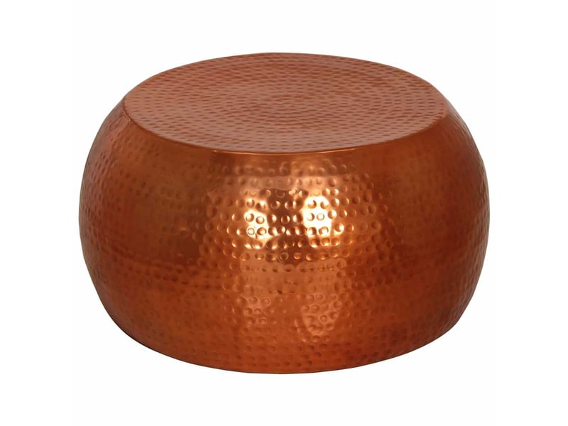  Table basse - table de salon - table à thé laiton ø55x28 cm aluminium  - Conforama B