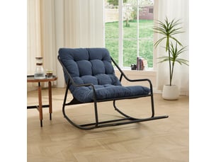 Fauteuil fixe  <strong></strong> Tissu bleu