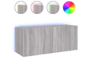 Meuble tv coloris gris 100 cm