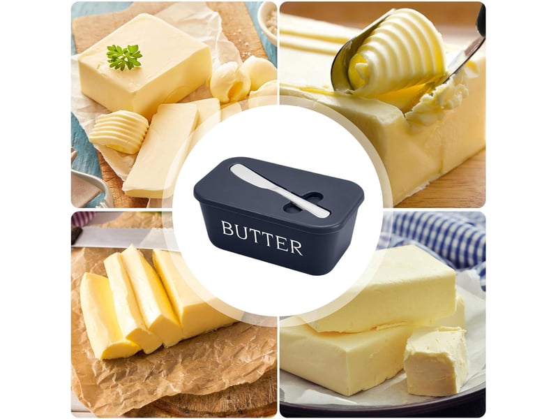  Beurrier,couvercle à beurre avec couteau et conteneur à fromage hermétique pour cuisine service camping réfrigérateur frigo salle à manger et compto OGS000264LSY - Conforama D