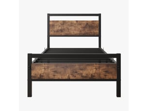 Lit simple 90x200 cm HAUSS SPOLE coloris marron