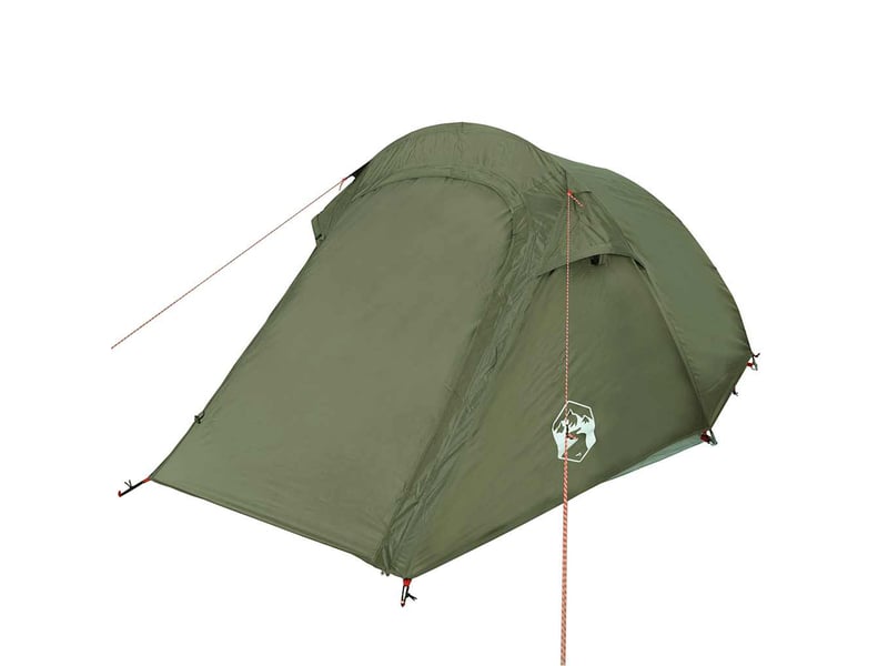  Tente de camping, tente tunnel 2 personnes vert olive imperméable  - Conforama E