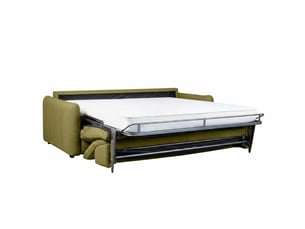 Canapé roma 2 places convertible avec relax électrique en tissu - vert
