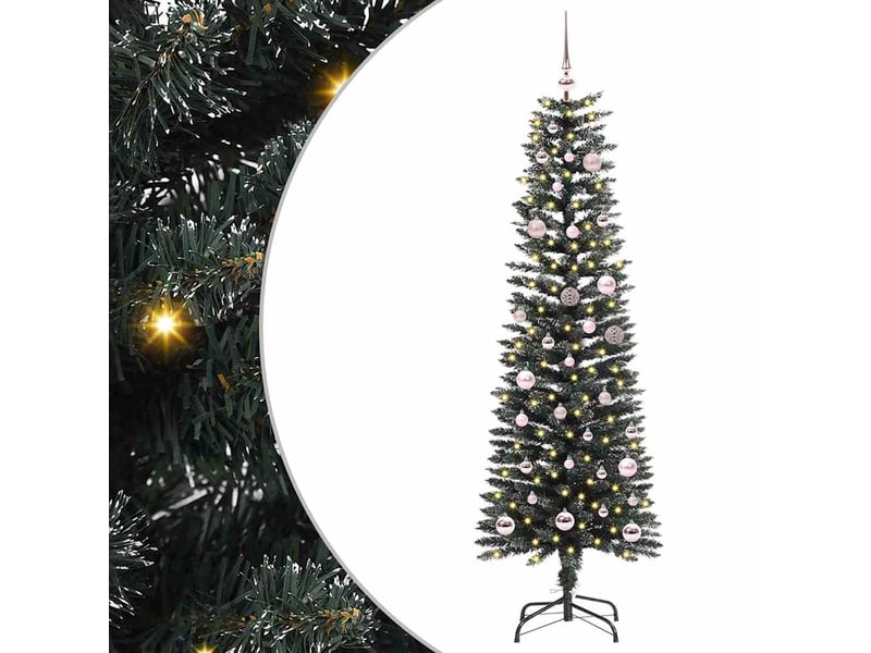  Sapin de noël artificiel, arbre de noël vert 150 cm pvc, plastique et acier shl2764  - Conforama B