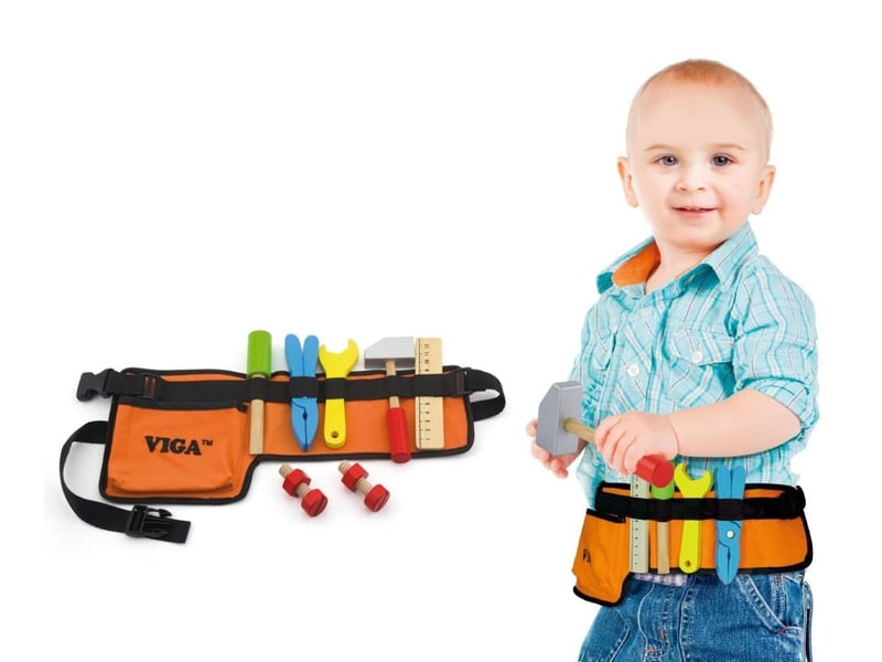  Ceinture à outils viga 50532 - le petit bricoleur en bois 6934510505325 - Conforama D