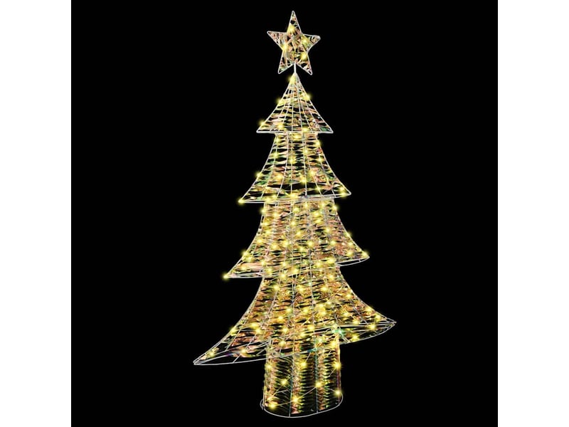 Sapin de noël - arbre de noël 160 led blanc chaud 150 cm pet - Conforama E