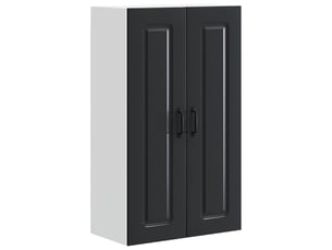 Meuble mural de cuisine | armoire de cuisine noir 60x31x100cm shl4590