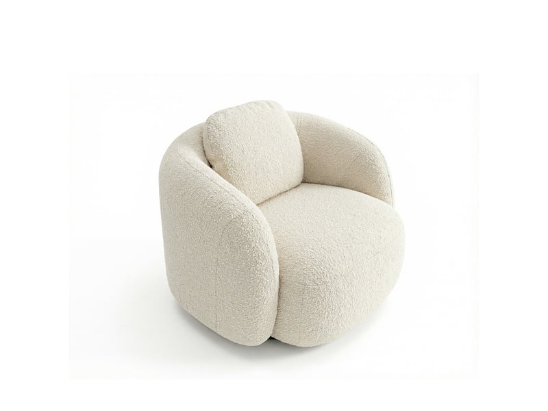  Fauteuil luna ecrue 3 places 3CA57.AS.1D.02 - Conforama C