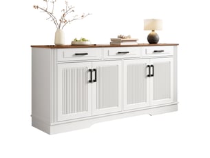 Buffet      - 160 cm coloris blanc 