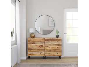 Buffets 2 pcs - bahut - meuble de rangement 60x33x75 cm bois de manguier brut