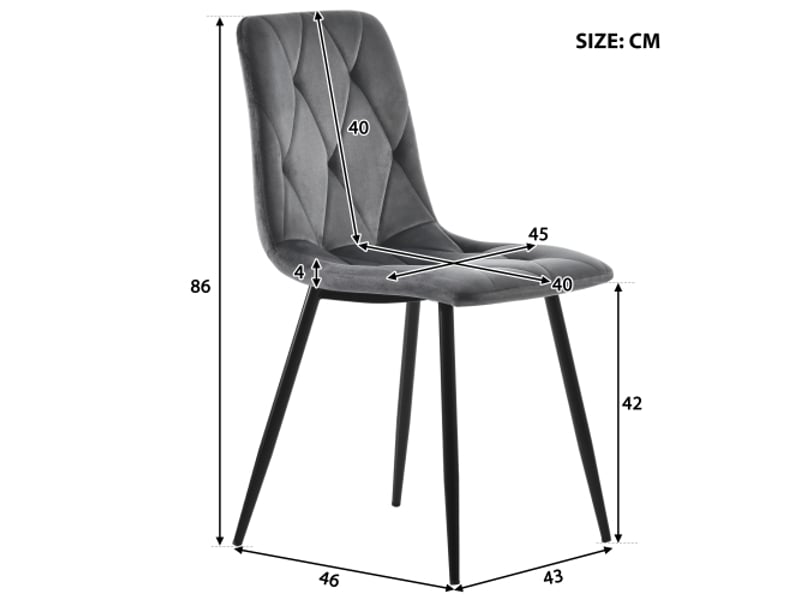 Ensemble table et chaises de salle à manger (5 pièces), table hexagonale moderne en marbre + 4 chaises de salle à manger en velours gris pour créer un restaurant chaleureux et moderne - Conforama D