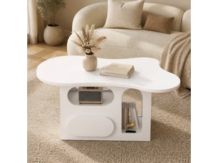 Table basse coloris blanc VLIVRA