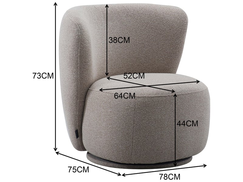 Fauteuil fixe  - Conforama H