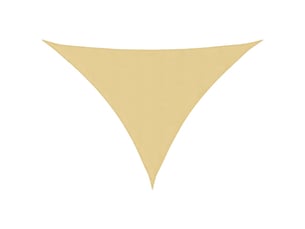 Voile d'ombrage - voile d'ombre - voile parasol sable 4x4x5,8 m 100 % polyester oxford