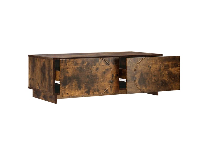  Table basse - table de salon - table à thé chêne fumé 102 x 50,5 x 35 cm bois composite  - Conforama C