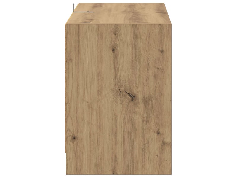  Meuble tv, banc tv 147x35x50 cm chêne artisanal bois d'ingénierie  - Conforama E