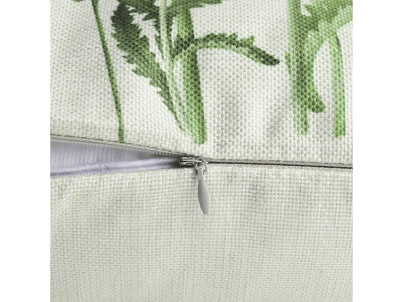  Lot de 4 housse de coussin - lot de 4 45 x 45 cm housse de coussin fleurs de jardin papillon polyester lin décoratif taie d'oreiller pour canapé lits chaises salon maison extérie, beige  - Conforama E
