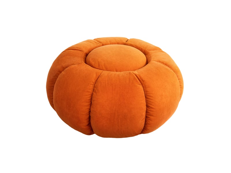  Table ronde vercart pumpkin orange 85 cm polyester - hauteur 43 cm  - Conforama E