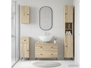 Ensemble de 4 pièces d'armoires de salle de bain breda cf63249