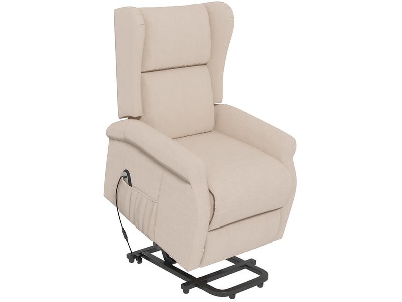  Fauteuil releveur électrique crème avec fonction relax 74x94x111 cm  - Conforama A