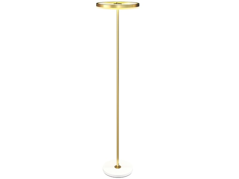  Lampadaire led 40x40x157,5 cm à intensité réglable métal doré  - Conforama A