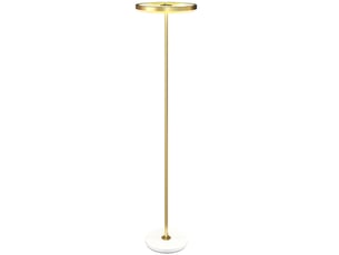 Lampadaire led 40x40x157,5 cm à intensité réglable métal doré