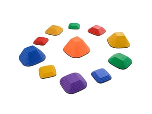 Pierres d’équilibre 37x37x19 cm antidérapantes multicolores