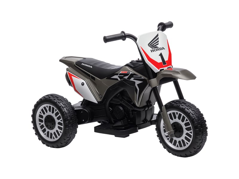  Moto tout-terrain électrique honda crf450rl sous licence pour enfants, à 3 roues, avec klaxon, 71 x 40,5 x 43,5 cm, grise  - Conforama A