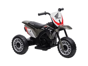 Moto tout-terrain électrique honda crf450rl sous licence pour enfants, à 3 roues, avec klaxon, 71 x 40,5 x 43,5 cm, grise