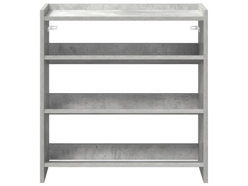  Meuble à chaussures, étagère à chaussures gris béton 60x25x62 cm bois d'ingénierie  - Conforama D