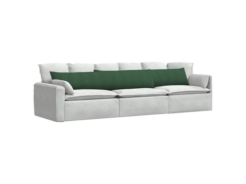  Lot de 2 coussins de canapé, coussins décoratifs vert foncé 200 x 40 cm cf59182  - Conforama C