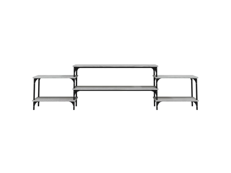  Meuble tv - banc tv - meuble de rangement sonoma gris 197x35x52 cm bois d'ingénierie  - Conforama E