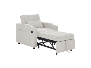 Fauteuil fixe <strong>STILVORA</strong> <strong></strong> Tissu beige vendu A l'unité
