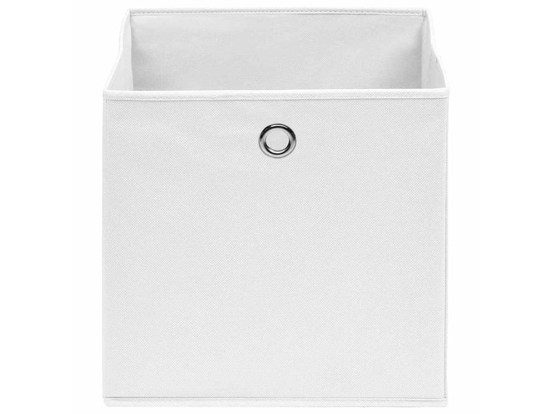  Boîtes de rangement 10 pcs tissu intissé 28x28x28 cm blanc  - Conforama C