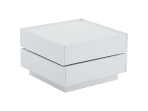 Table basse carré(e) coloris blanc <strong>MERAX</strong> <strong>table basse blanc</strong> - 60 cmx60 cm