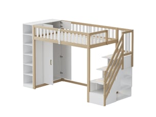 Lit simple 90x200 cm    coloris blanc