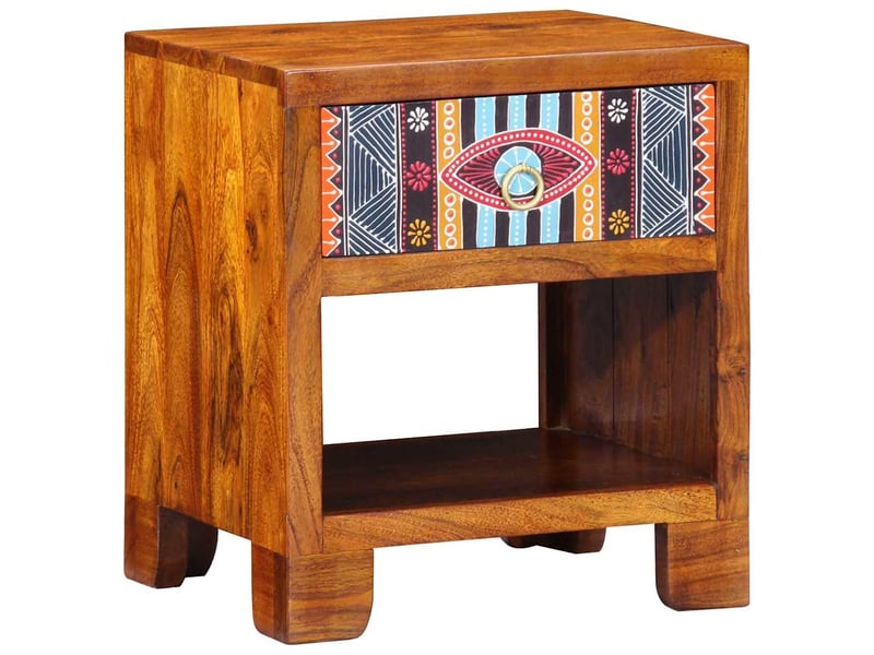  Buffet - bahut - meuble de rangement multicolore 40 x 35 x 45 cm bois d'acacia massif  - Conforama B