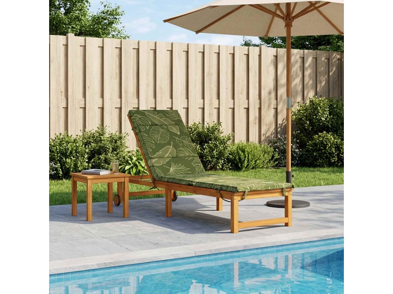 Coussin de transat, coussin pour bain de soleil gemert 100 % polyester modèle feuille cf56157 - Conforama B