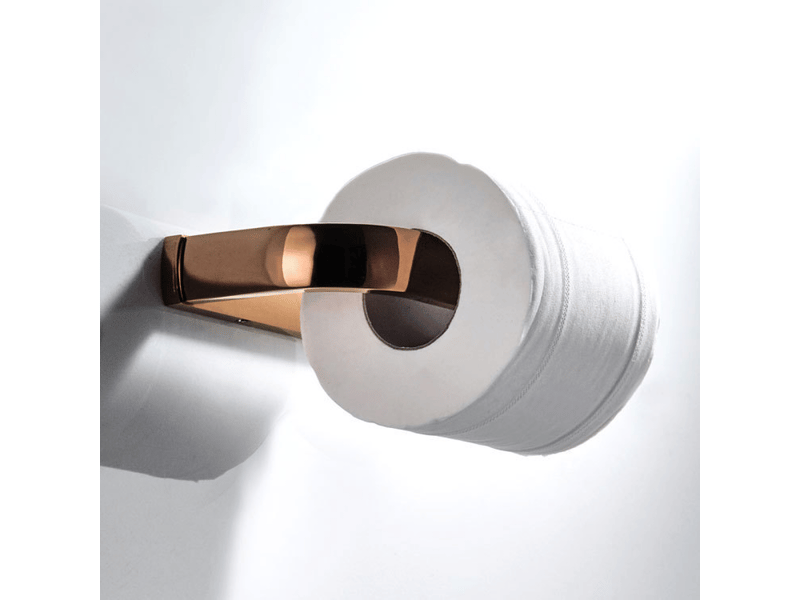  Porte-papier toilette mural, adapté à la salle de bain, à la cuisine, au bureau, etc., 195 x 88 x 26 mm (or rose)  - Conforama D