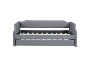 Lit banquette 90x190 cm ZOVIRA coloris gris