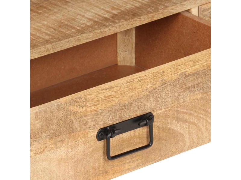  Meuble tv - banc tv - meuble de rangement 150x30x45 cm bois solide de manguier  - Conforama E