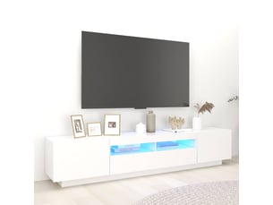Meuble tv coloris blanc 200 cm <strong></strong>  <strong></strong>
