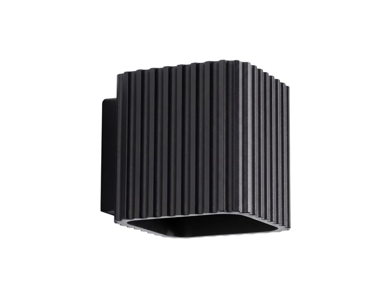  Applique riff noire g9 aluminium moderne 10x10x12cm SL.3042 - Conforama A