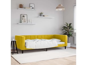 Lit simple 90x200 cm    coloris jaune