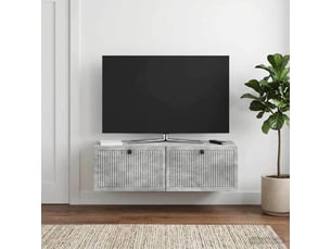 Meuble tv coloris gris 98 cm <strong></strong> <strong></strong>