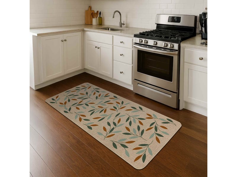  Tapis tissé imprimé lucene 45x120cm naturel  - Conforama B