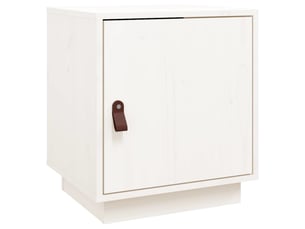 Table de chevet - cabinet de chevet - table de nuit blanc 40x34x45 cm bois de pin massif