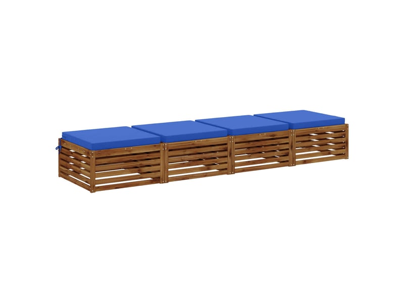  Lot de 4 coussins de siège, coussins d'assise soest 100 % polyester cf60176  - Conforama C